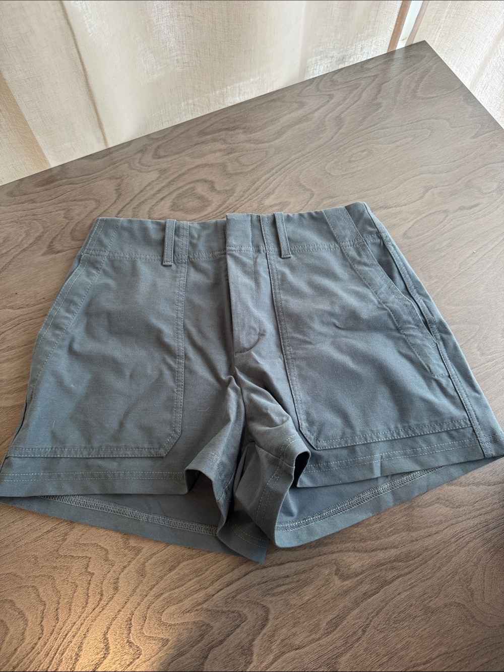 Athleta dark teal stretch shorts